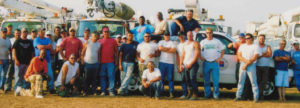 Old photo of hurricane cleanup crew