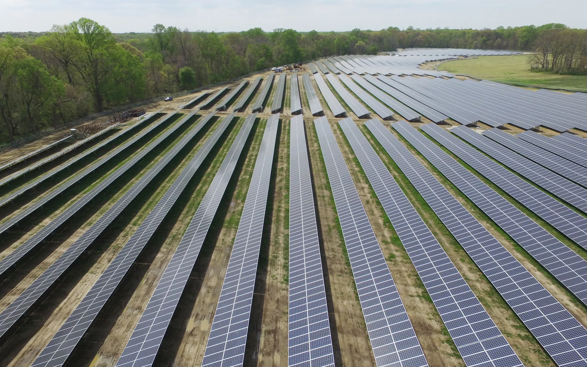 Field of solar panels