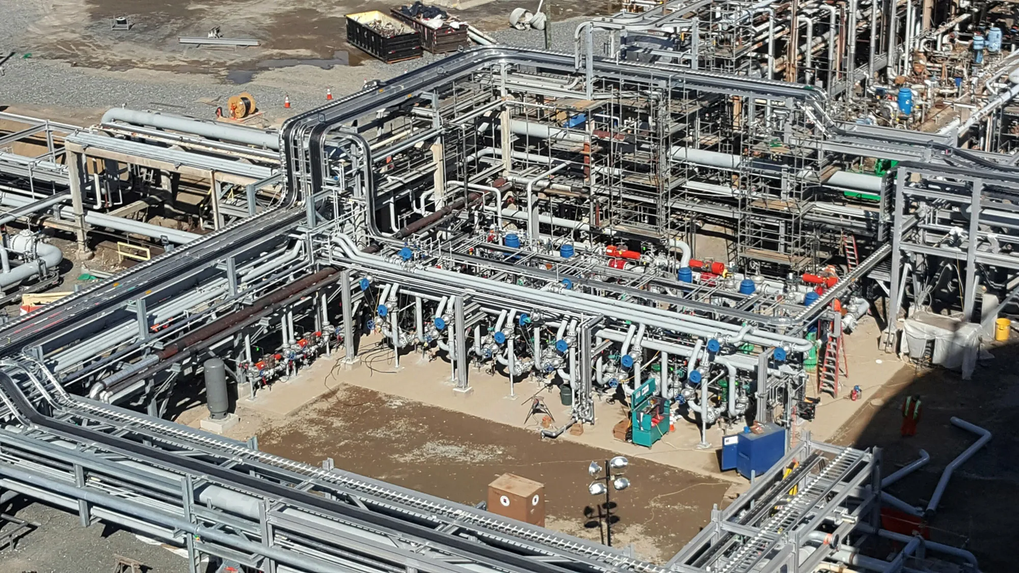 Photo of plant piping and equipment